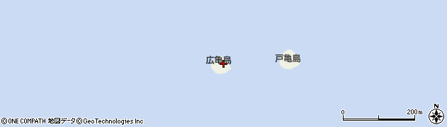 愛知県知多郡南知多町篠島広亀島周辺の地図