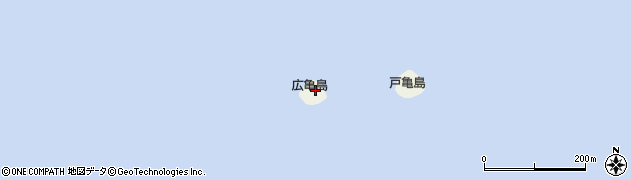 愛知県南知多町（知多郡）篠島（広亀島）周辺の地図