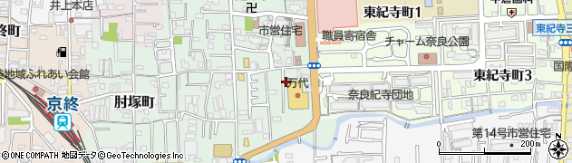 奈良県奈良市紀寺新町周辺の地図