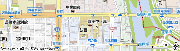 岡山県岡山市北区弓之町周辺の地図