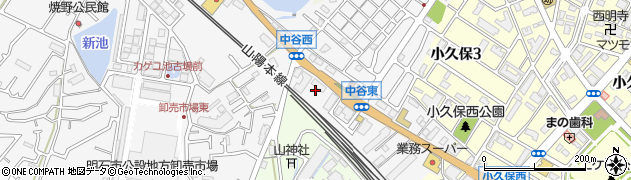 兵庫県明石市藤江（中谷町）周辺の地図