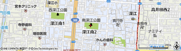 大阪府大阪市東成区深江南周辺の地図