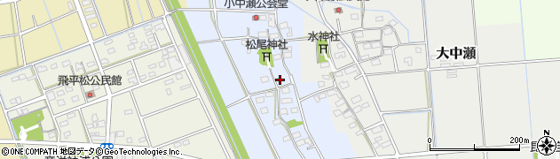 静岡県磐田市小中瀬385周辺の地図