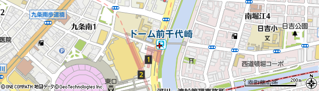 大阪ドーム前北周辺の地図