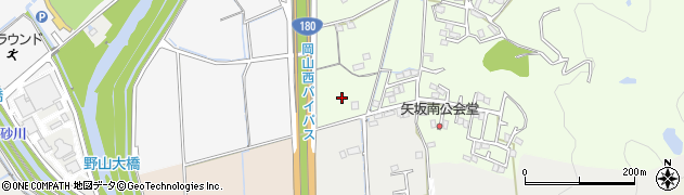 岡山県岡山市北区矢坂本町8周辺の地図