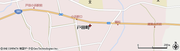 島根県益田市戸田町周辺の地図