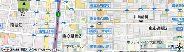 ＨＡＮＡＰＯＣＨＩ心斎橋店周辺の地図