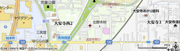 奈良県奈良市大安寺西周辺の地図