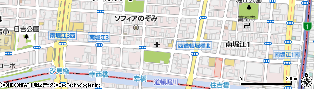 タブレス TABLES 南堀江店周辺の地図