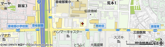 快活CLUB東大阪荒本店周辺の地図