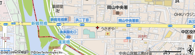 ファミリーマート岡山浜二丁目店周辺の地図