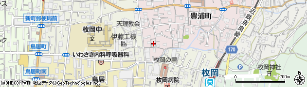 大阪府東大阪市豊浦町1周辺の地図