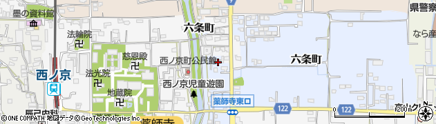 奈良県奈良市六条町275周辺の地図