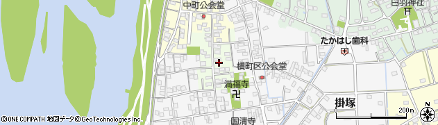 静岡県磐田市田町838周辺の地図