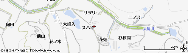 愛知県田原市仁崎町スハ平周辺の地図