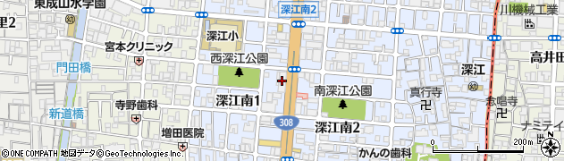 ＴＳＵＴＡＹＡ深江店周辺の地図
