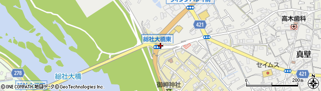 総社大橋東周辺の地図