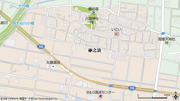 〒437-1303 静岡県掛川市沖之須の地図