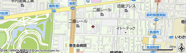 大阪府東大阪市新町14周辺の地図