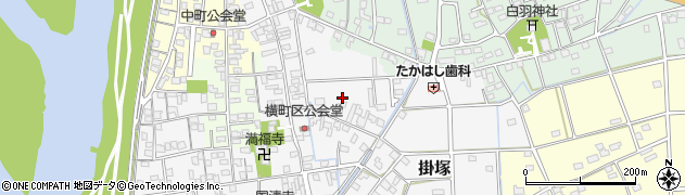 静岡県磐田市掛塚（横町）周辺の地図