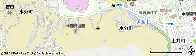 島根県益田市水分町周辺の地図