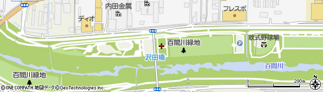 沢田橋周辺の地図