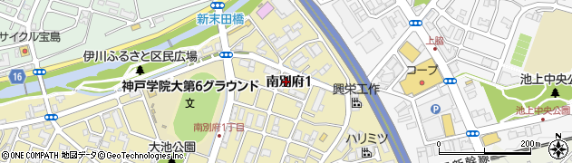 サンスイート神戸周辺の地図