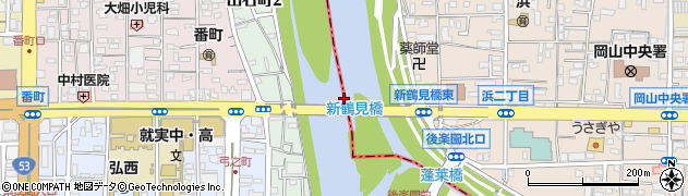 新鶴見橋周辺の地図