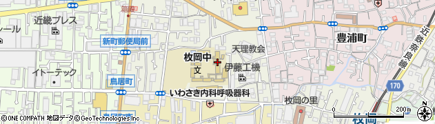 東大阪市立枚岡中学校周辺の地図