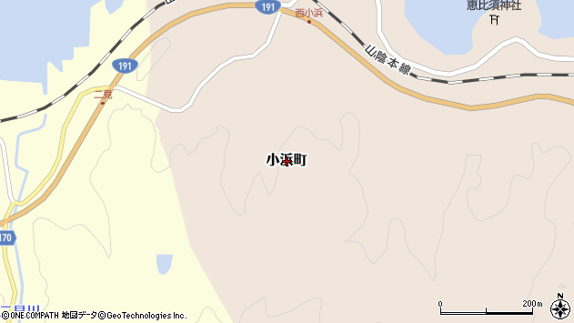 〒699-3762 島根県益田市小浜町の地図