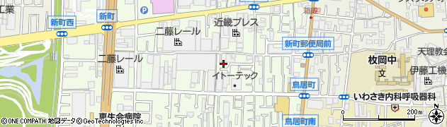 大阪府東大阪市新町8-23周辺の地図