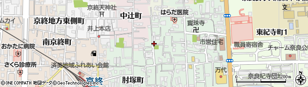 奈良県奈良市釜屋敷町周辺の地図