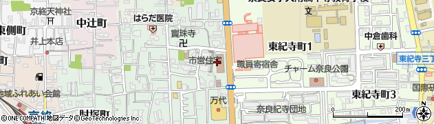 奈良県奈良市梅園町周辺の地図