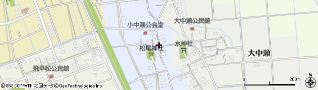静岡県磐田市小中瀬409周辺の地図