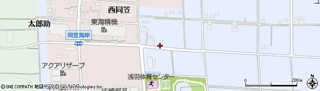 静岡県袋井市東同笠1405周辺の地図