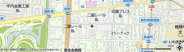 大阪府東大阪市新町14-29周辺の地図