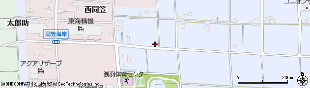 静岡県袋井市東同笠1388周辺の地図