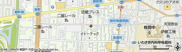 大阪府東大阪市新町8-27周辺の地図