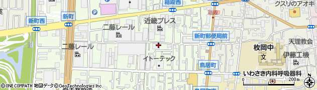 大阪府東大阪市新町8-26周辺の地図