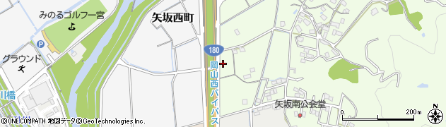 岡山県岡山市北区矢坂本町9周辺の地図