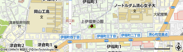上伊福東公園周辺の地図