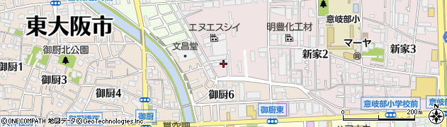 蓑田工作所周辺の地図