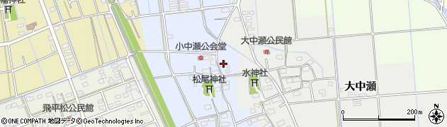 静岡県磐田市小中瀬443周辺の地図