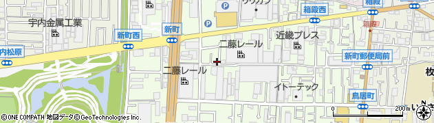 大阪府東大阪市新町15-2周辺の地図
