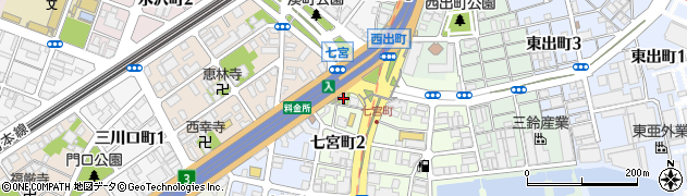 七宮神社周辺の地図