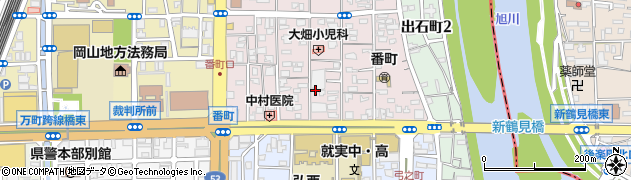 日本キリスト教団　岡山聖心教会周辺の地図