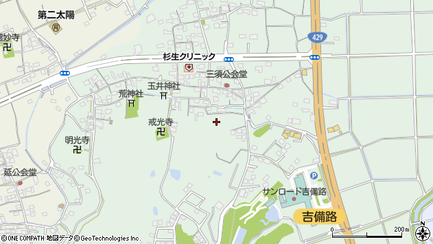 〒719-1124 岡山県総社市三須の地図