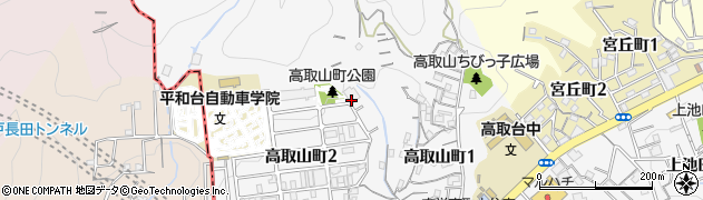 高取山町公園周辺の地図