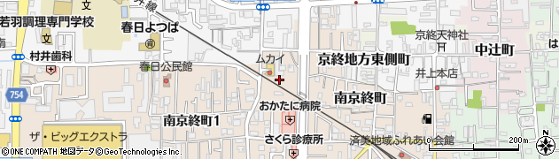奈良県奈良市南京終西町周辺の地図