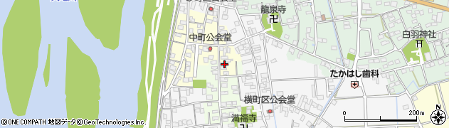 静岡県磐田市中町858周辺の地図